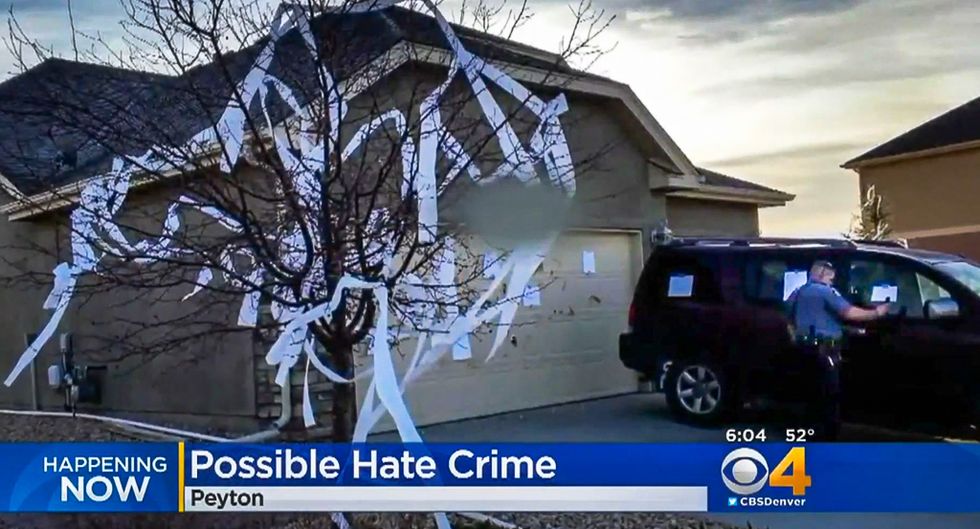 Colorado vandals attack Indian man's home with dog poop and 50 messages of hate