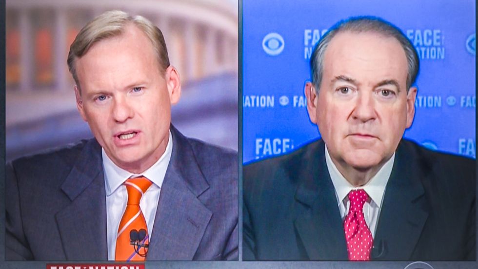 CBS host thumps Mike Huckabee: 'Has there ever been a modern debate won with a Nazi analogy?'
