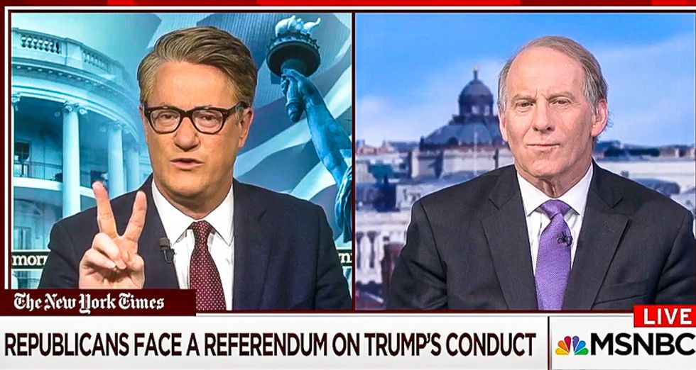 'Today's Sesame Street number is two': Scarborough says it only takes 2 GOP senators to tell Trump 'it's over'