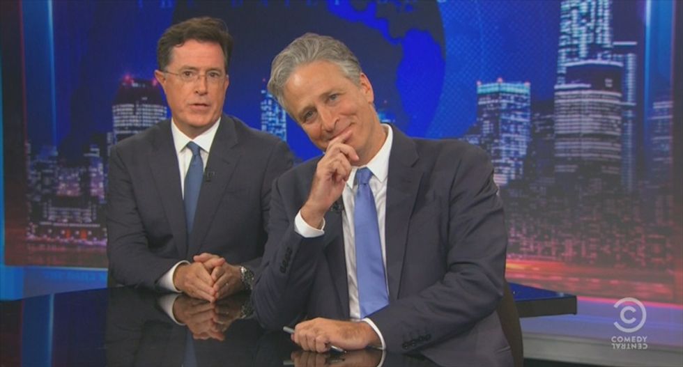Jon Stewart's friends -- and foes -- come back for star-studded 'Daily Show' send-off