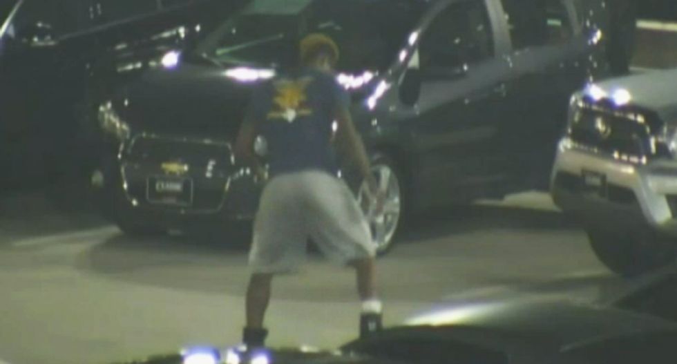 WATCH: Police release raw surveillance video of Christian Taylor before shooting at car lot