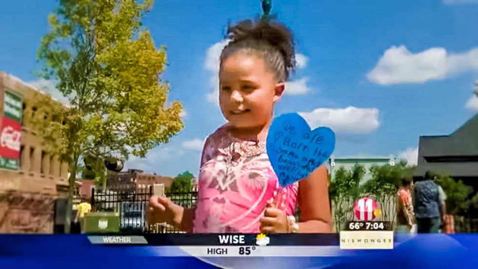 'I really hope that racism stops': 9-year-old girl at BLM rally outclasses Confederate flag wavers