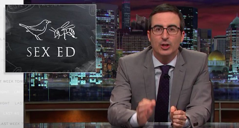John Oliver hammers ‘crazy’ abstinence-only sex ed programs that tell kids sex is dirty and dangerous