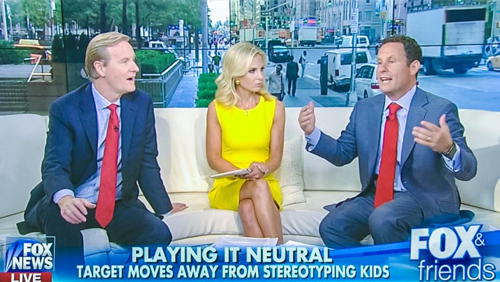 Fox & Friends panics over Target's non-gender specific toy labeling: 'I know it's going to confuse me'