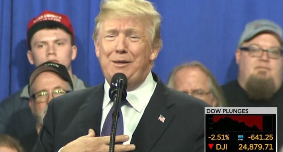 Reagan economic adviser mocks Trump as Dow falls: The market just realized an 'unstable lunatic is president'