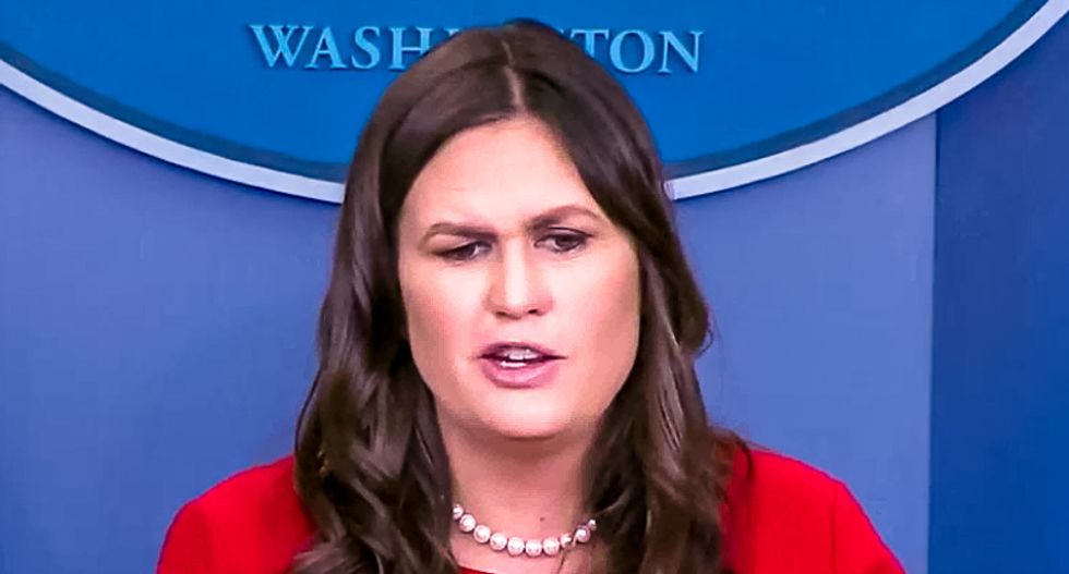 Sanders defends Trump's five days in hiding amid Stormy interview: 'He has been incredibly active this week'