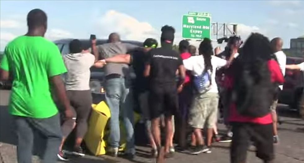 St. Louis charges Ferguson protesters with assault -- but not the SUV driver who plowed into them