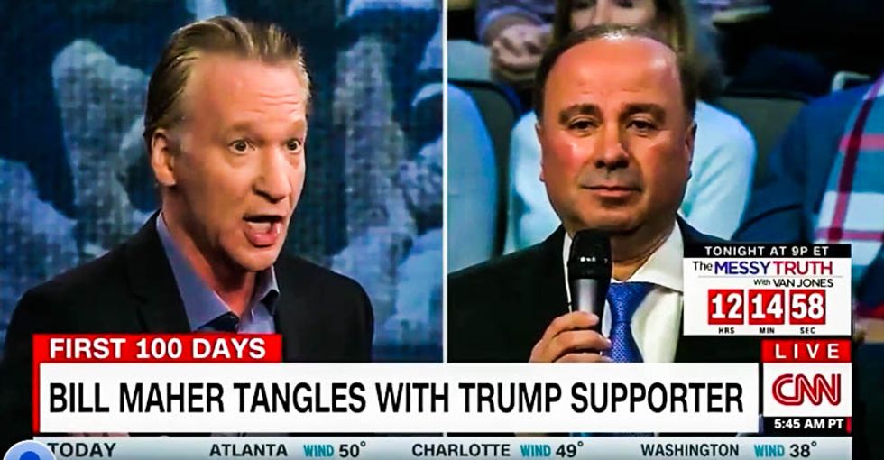 'It's a giant con!': Bill Maher unloads on Trump supporter who asks him to give Trump a chance