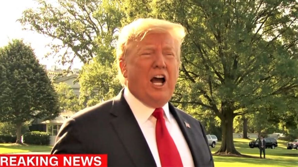 'I tested positively -- in another sense': Trump fumbles trying to explain he doesn't have COVID-19