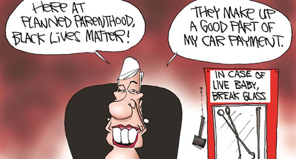 Newspaper defends racist cartoon linking Black Lives Matter to abortion and Planned Parenthood