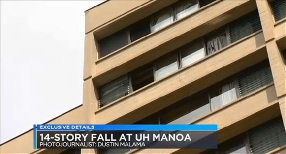 Hawaii man dies after falling 14 stories while trying to stop 19-year-old from killing himself