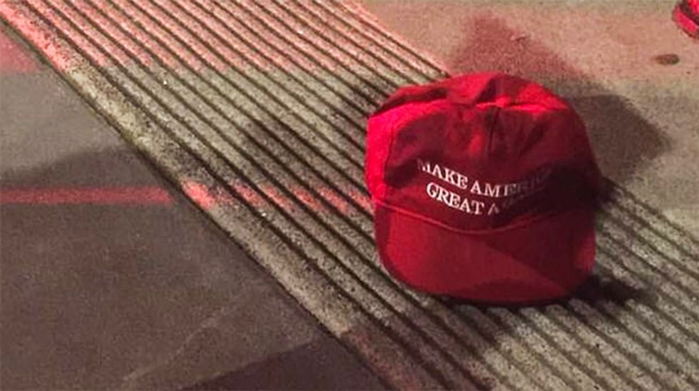 Sword-wielding Trump fan wearing MAGA hat attacks skater outside San Francisco roller-rink