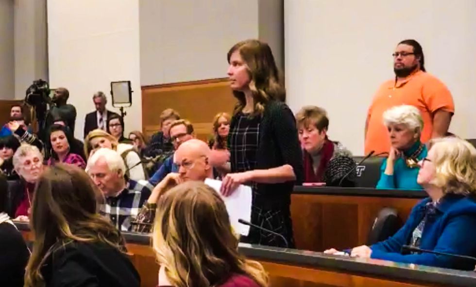 'The healthy pull up the sick': Christian woman offers perfect defense of Obamacare at GOP town hall