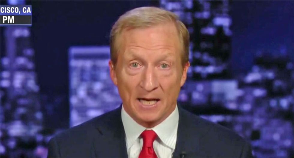 Trump is ‘a panicked president’ and ‘his behavior is deteriorating’: Impeachment leader Tom Steyer