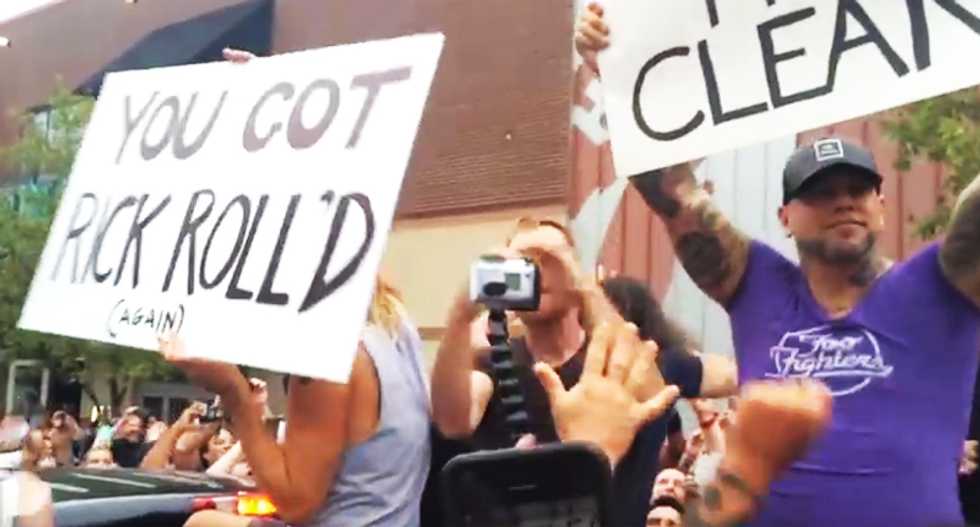WATCH: Foo Fighters expertly troll Westboro protesters outside KC concert venue -- and it rocks