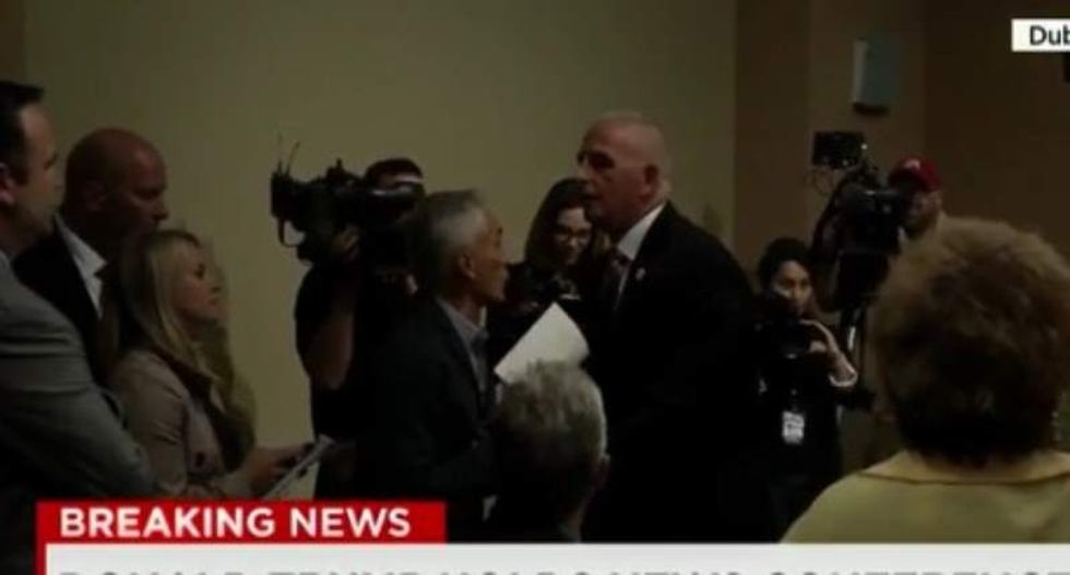 WATCH: Fusion anchor Jorge Ramos pushed out of Donald Trump press conference