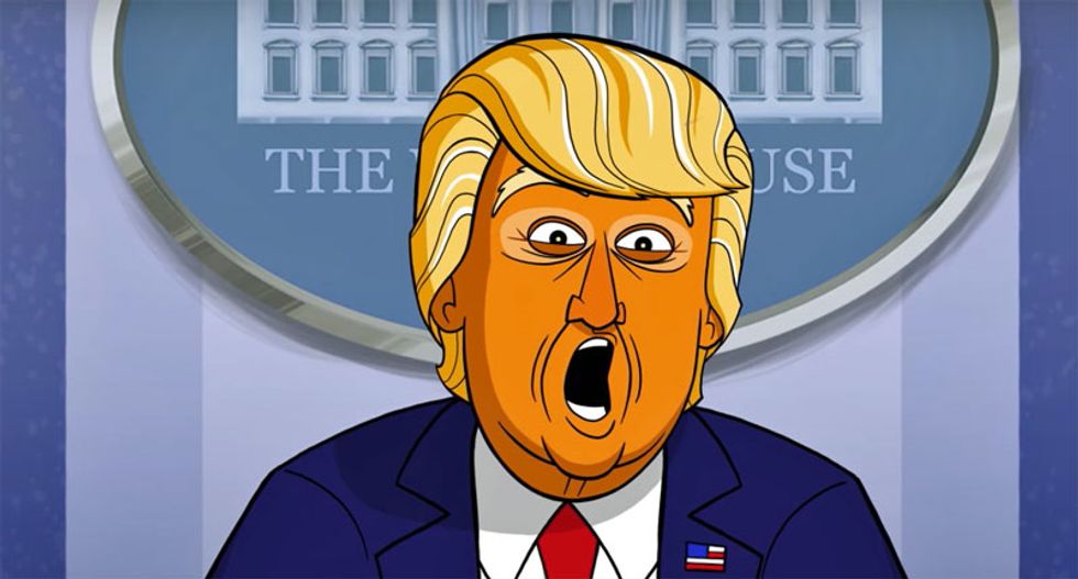 'It's like a vampire': Colbert's Cartoon Trump explains why he doesn't want pictures of his penis to see the light of day