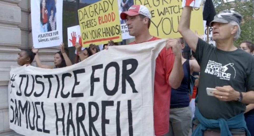 #BLM activists seek justice for Samuel Harrell -- killed by 'Beat Up Squad' guards at New York prison
