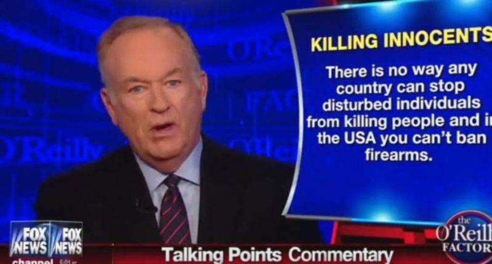 Bill O'Reilly blames rise of 'nihilism' and 'secular-progressive' attitudes for Virginia journalists' deaths