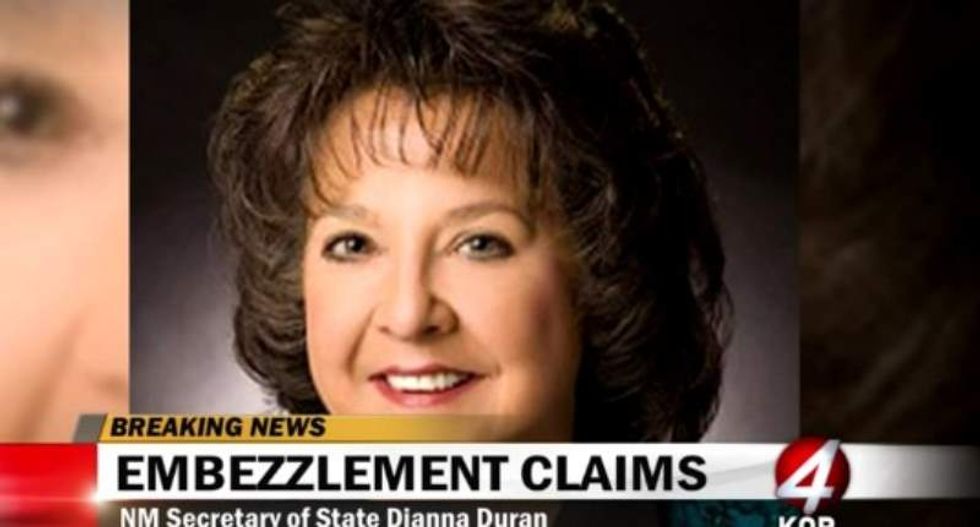 New Mexico's Republican secretary of state charged with embezzlement and fraud