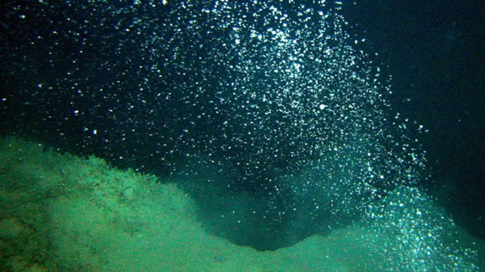 Do these methane bubbles signal the start of rapid climate change?