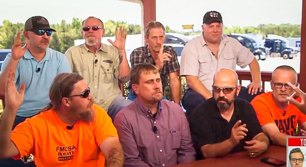 Disgusted truckers turn on Trump after their taxes skyrocket $8,000 while Wall Street gets lavished