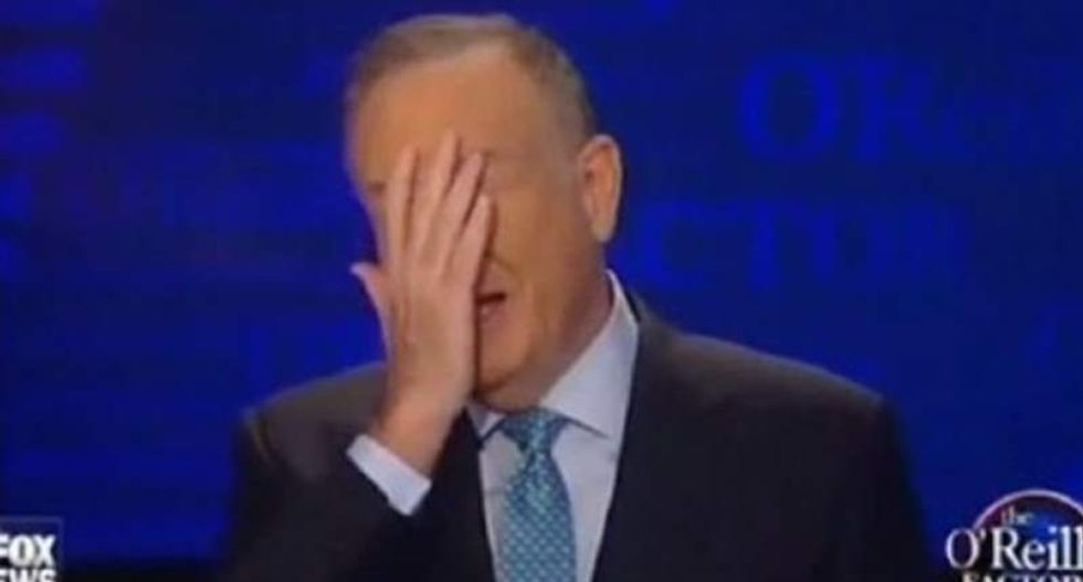 Bill O’Reilly just spurted out a big fat lie about never defending Ailes from sex harassment claims