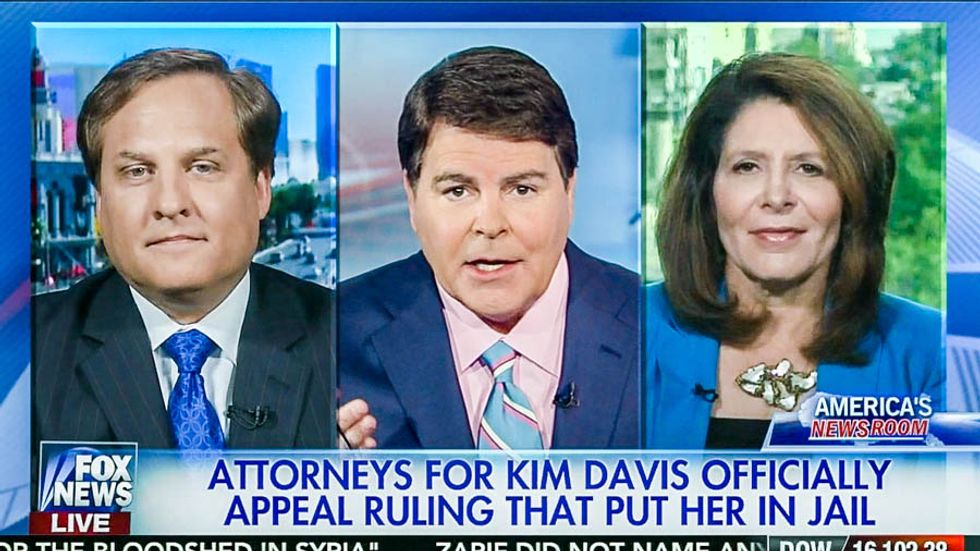 Fox News panel concludes that Kim Davis' lawyer is 'ridiculously stupid'