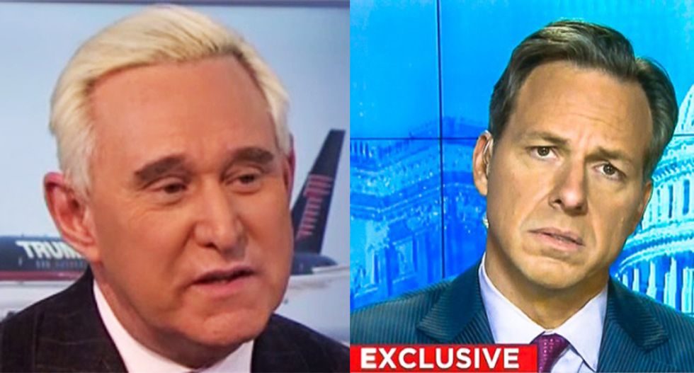 Roger Stone panics over Russia investigators in letter to Jake Tapper: 'I will spank them like children'