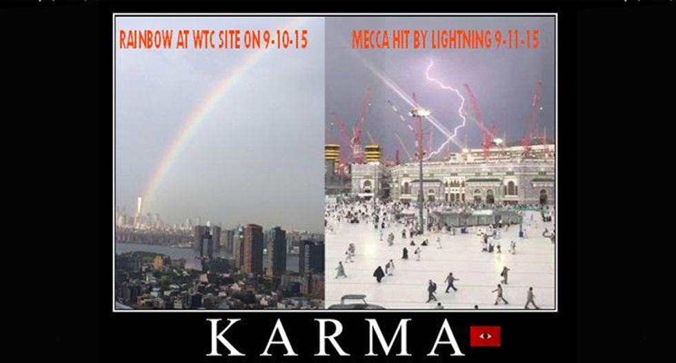 ‘Shove it up your Hajj': Right-wing Twitter Christians call Mecca crane collapse ‘karma’ on 9/11