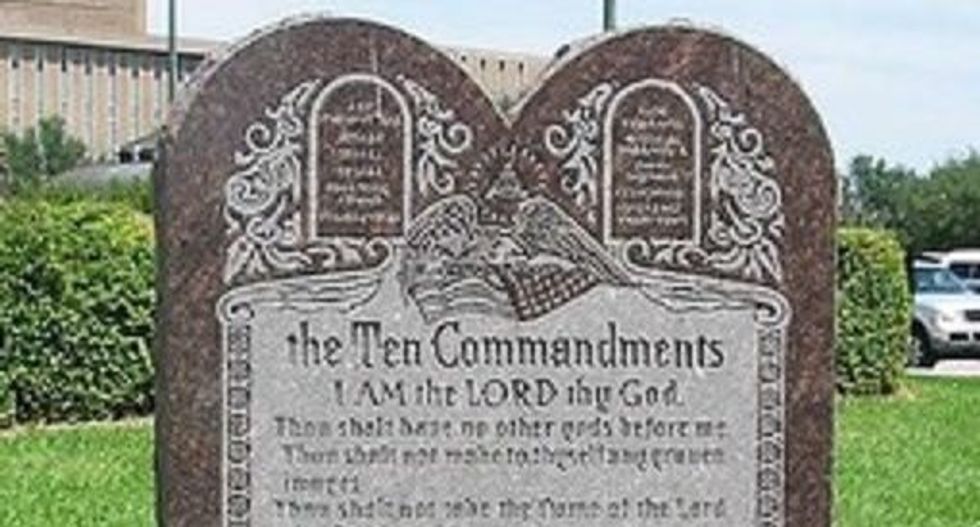 Oklahoma Republicans offer home to Ten Commandments monument