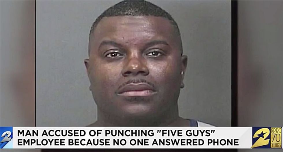 WATCH: Five Guys customer complained employee did not answer the phone -- then punched her four times