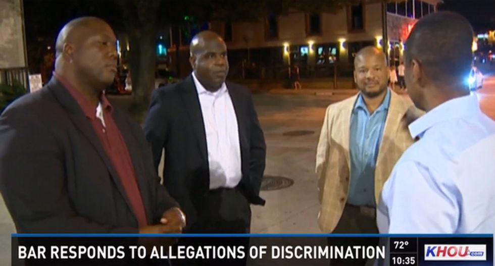 Black men accuse Houston bar of demanding a $20 cover charge while letting white people in for free
