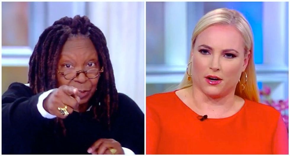 'I don't get to talk?' Meghan McCain blows up as commercials interrupt her turn -- and Whoopi Goldberg sets her straight