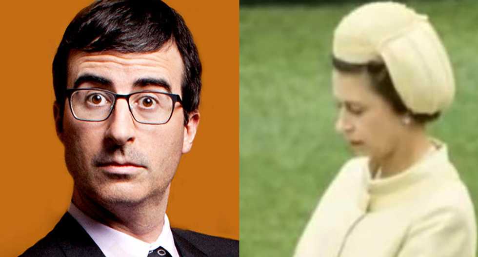 John Oliver mocks Queen Elizabeth II's hats: 'A penis that's literally died of embarrassment'