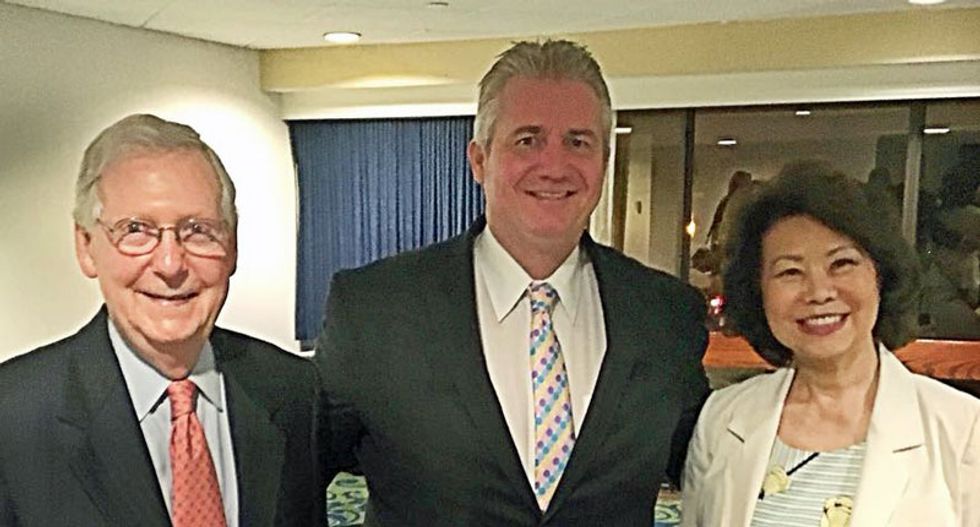'Shameless grifter' Mitch McConnell and wife scorched by conservative for quietly doling out taxpayer dollars to their Kentucky pals