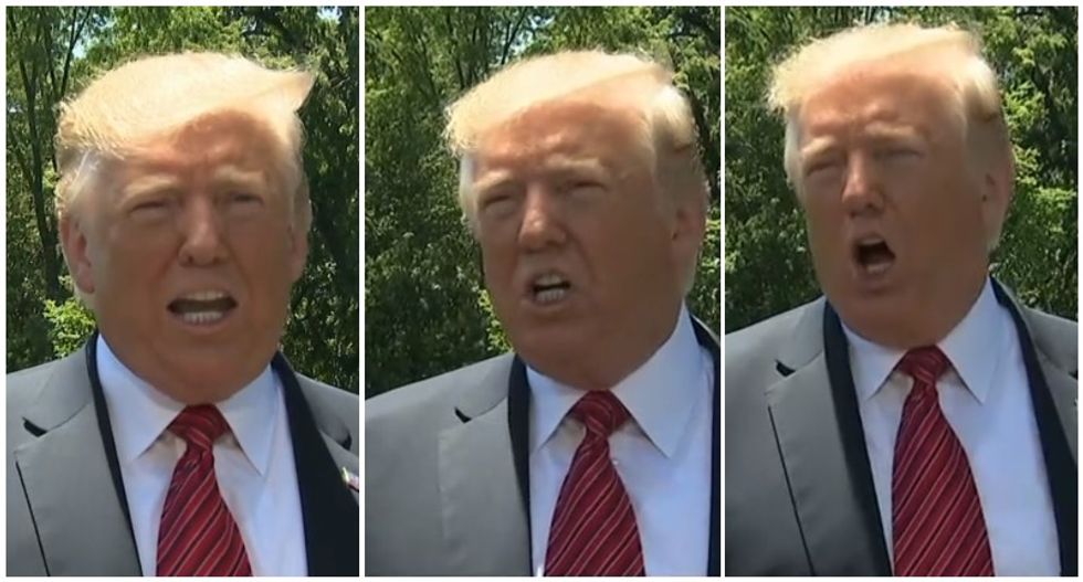 Trump just delivered a rage-filled rant on the White House South Lawn -- here are the 5 craziest moments