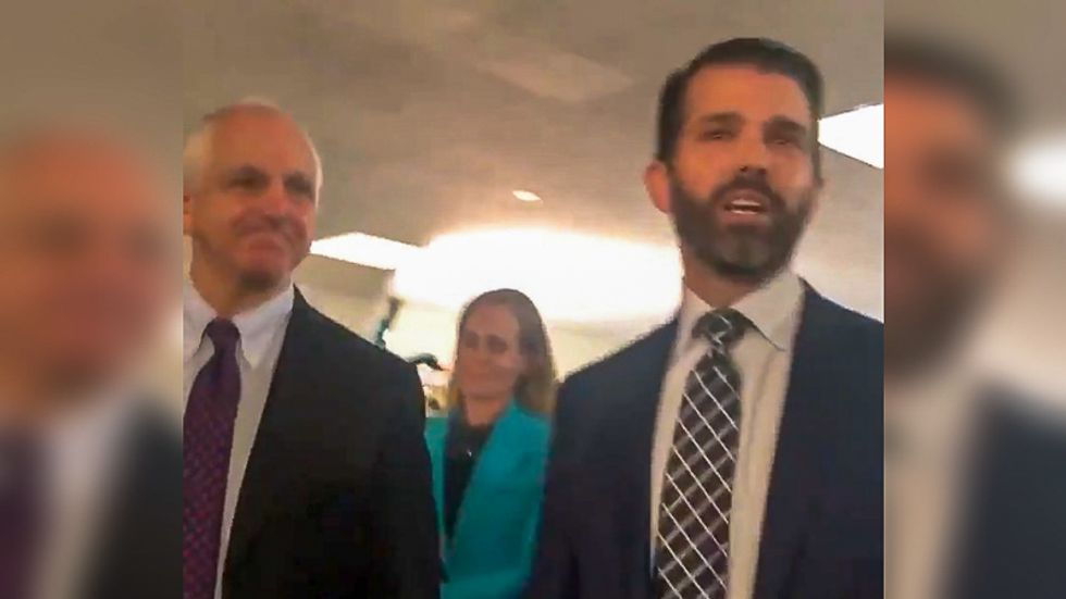 Donald Trump, Jr. slinks away after Senate Intel. grilling: I'm 'not at all' worried about perjury charges