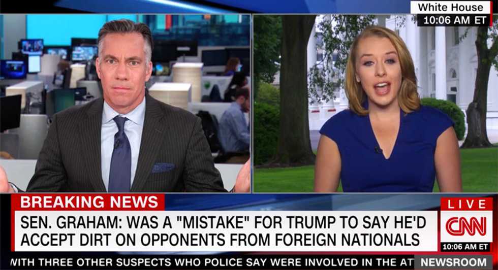 CNN host throws up his hands in exasperation after Trump claims ABC comments were edited to make him look bad