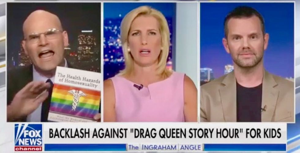 Fox News segment goes off the rails as anti-gay hate group head promotes ‘Health Hazards of Homosexuality’ book on-air