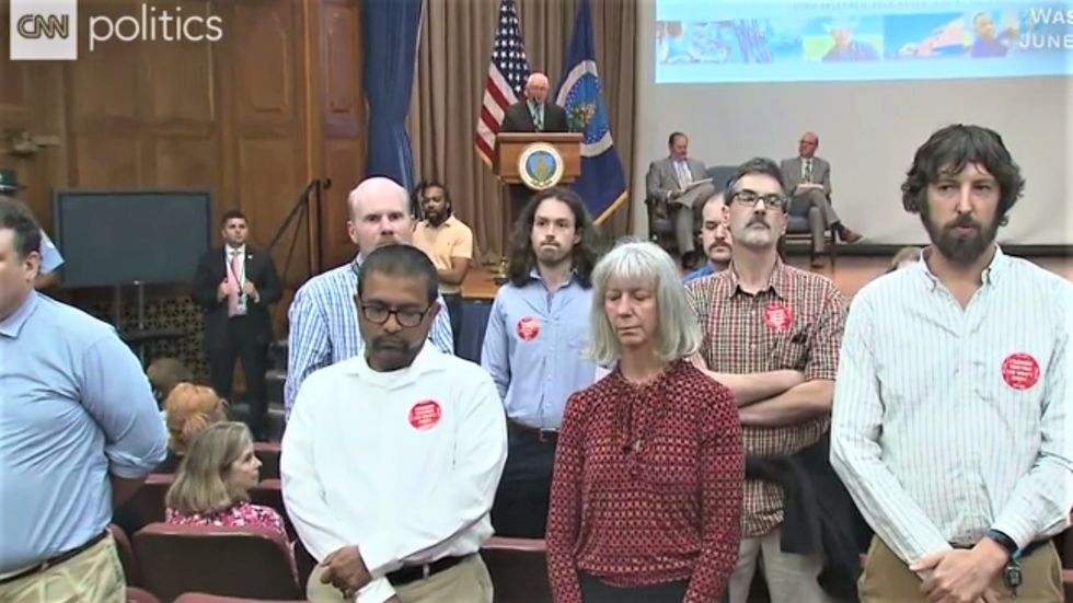 WATCH: Employees turn their back on Trump's Agriculture secretary as 'cold-hearted' move sparks staff revolt