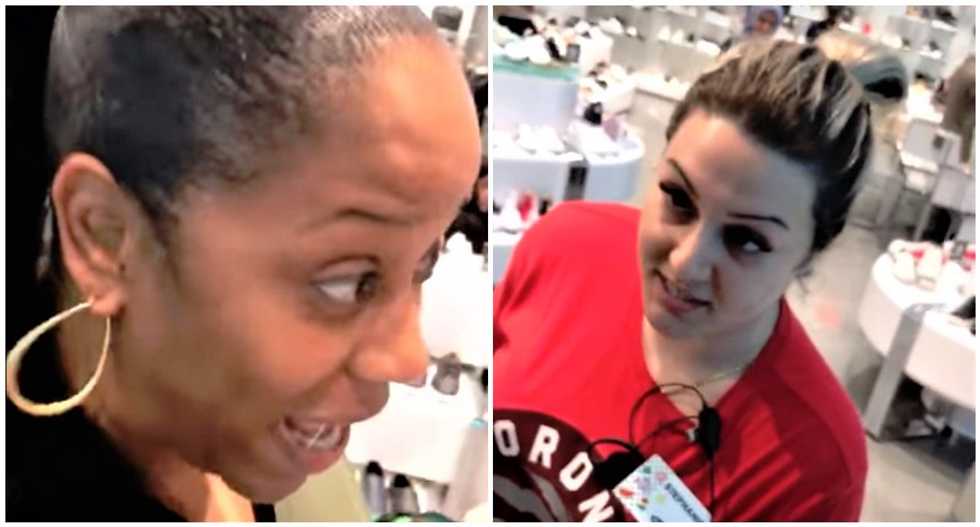 WATCH: Old Navy employee grabs black woman after falsely accusing her of shoplifting -- then gets fired