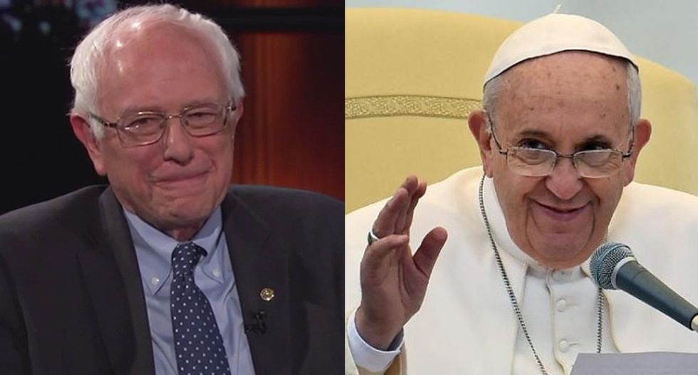 Separated at birth? Bernie Sanders and Pope Francis are preaching similar messages of economic justice