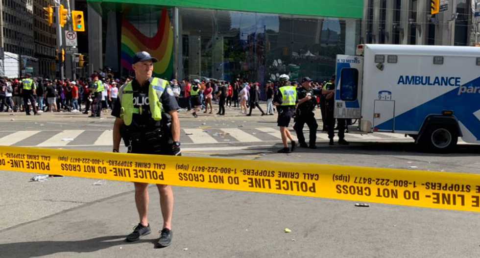 Mass panic after shooting at Toronto parade
