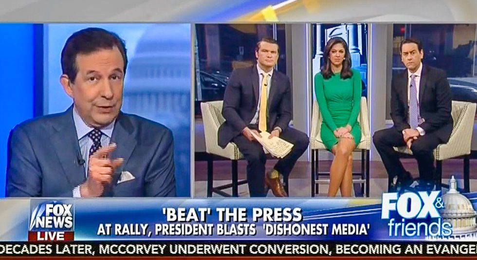 Chris Wallace galls 'Fox & Friends' with dictatorship warning: Trump 'crossed a line' attacking media