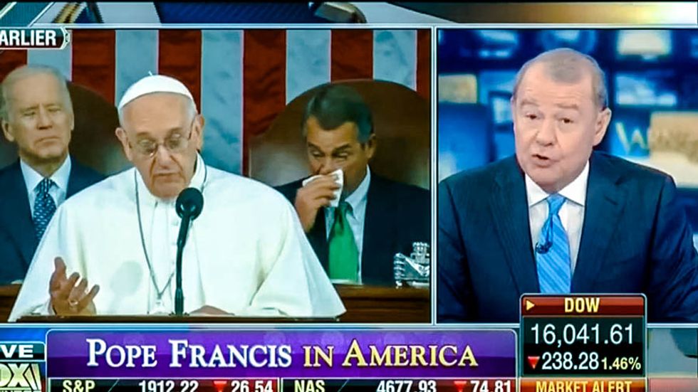 Fox host offers 'semi-apology' for trashing pope on climate change, then rips him for ignoring abortion