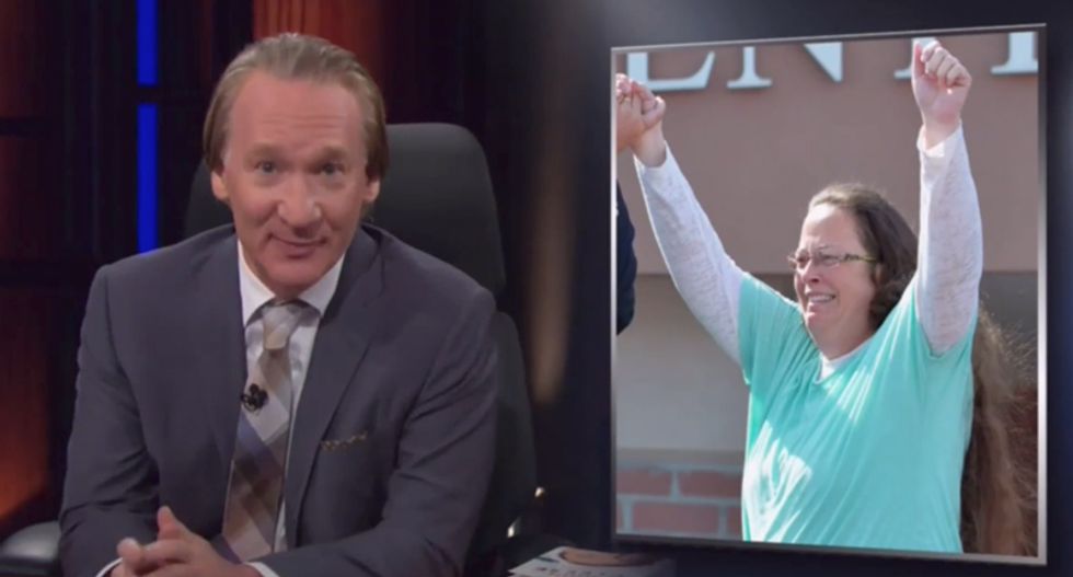 Bill Maher slams Republican 'instant heroes' gone wrong Cliven Bundy, Kim Davis and Josh Duggar
