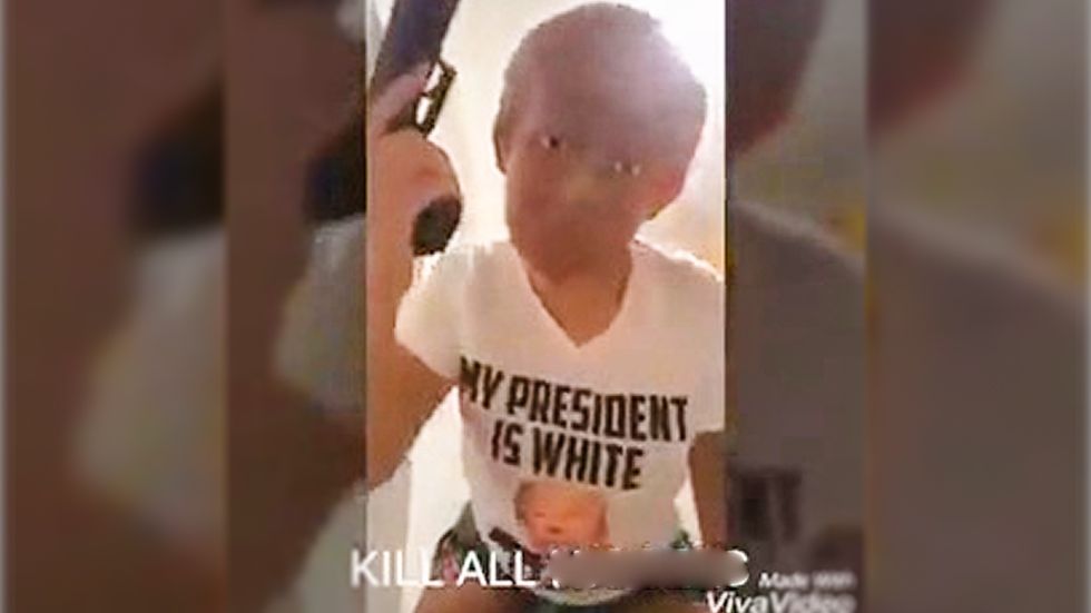 'Kill all n****rs': Virginia university probes 'white power' video of woman in Donald Trump mask