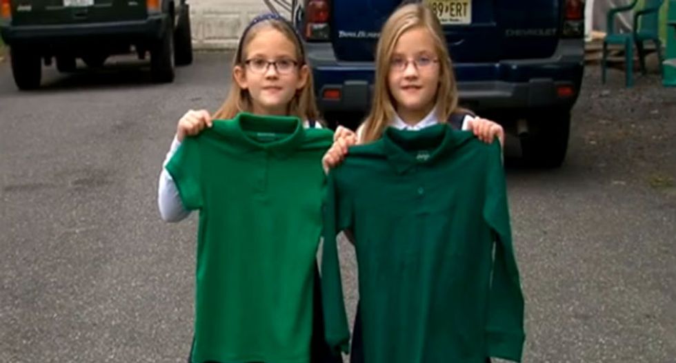8-year-old girl suspended from school for wearing wrong shade of green