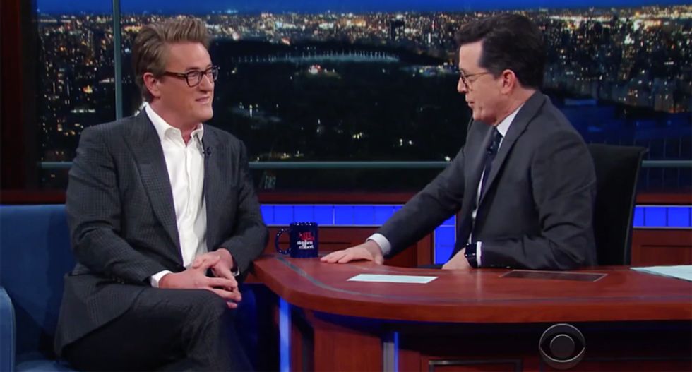 'She just lied': Watch Stephen Colbert and Joe Scarborough trash Kellyanne Conway